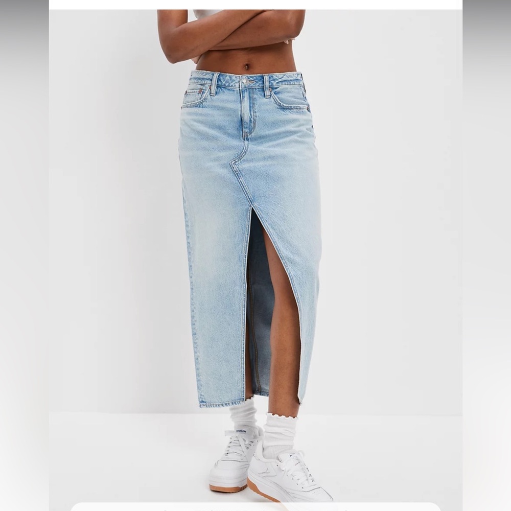NEW American Eagle Denim Maxi Skirt